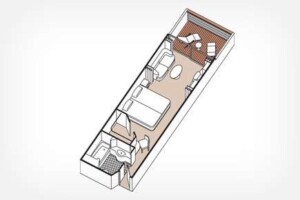 セブンシーズ・マリナー H デラックスベランダスイート 部屋 約23.5㎡／バルコニー部分 約4.5㎡（2）